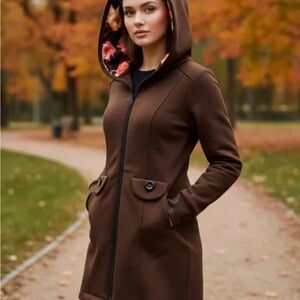 CLUE Brown Hooded Women's Jacket